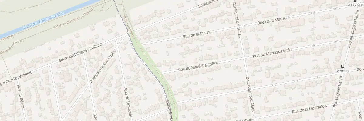 Plan du 58 Rue du Maréchal Joffre à Villeparisis