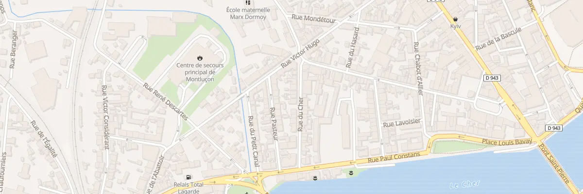 Plan du 23 Rue du Cher à Montluçon