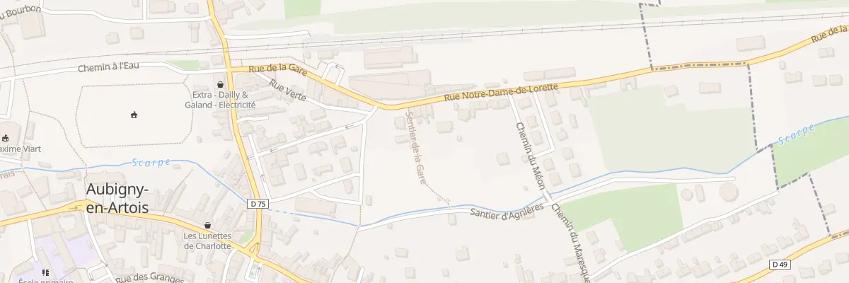 Plan du 6 Rue Notre Dame de Lorette à Aubigny-en-Artois