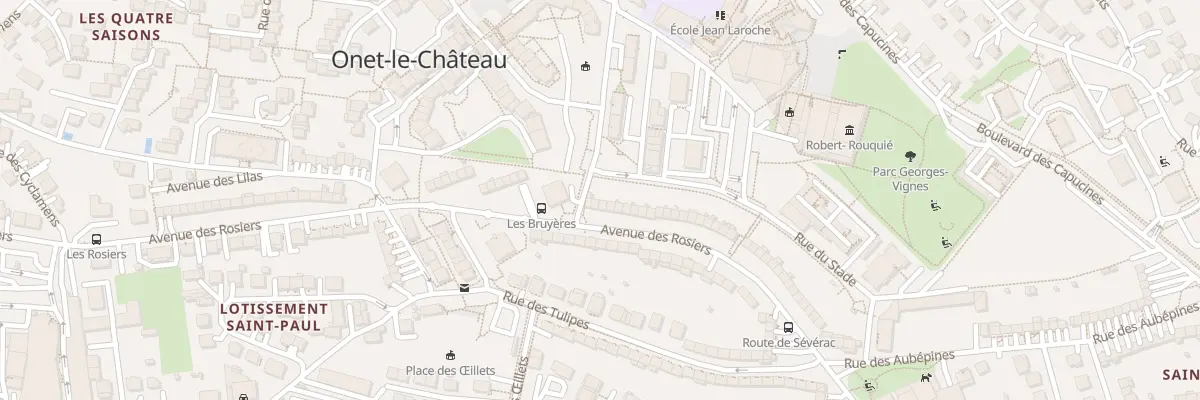Plan du 70 Av des Rosiers à Onet-le-Château