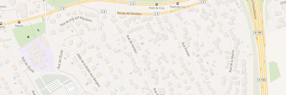 Plan du 7 Rue de Verdun à Servon