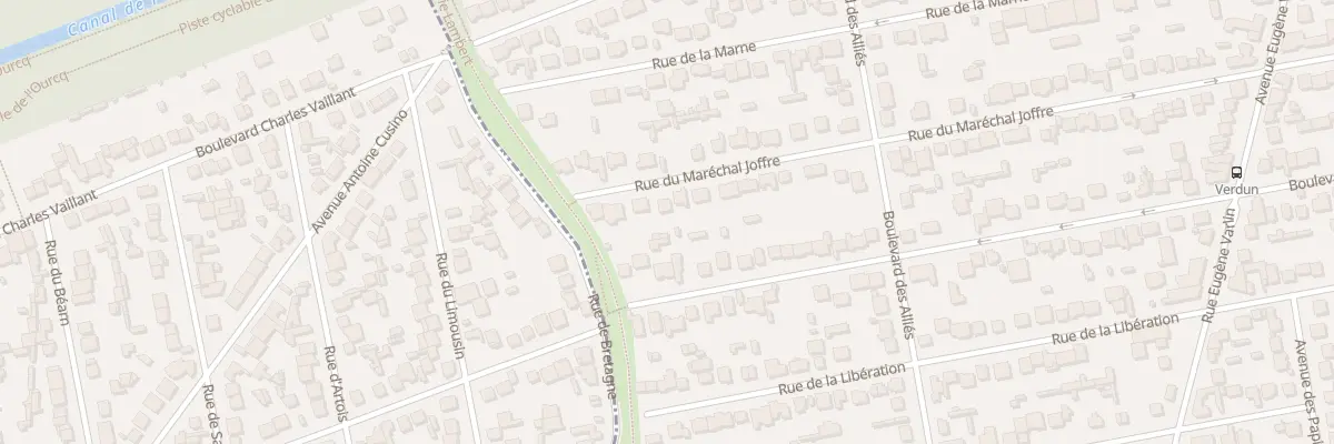 Plan du 53B Rue du Maréchal Joffre à Villeparisis