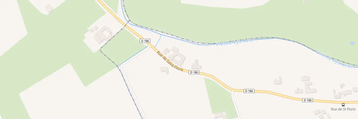 Plan du 1182 Rue de Saint Floris à Calonne-sur-la-Lys