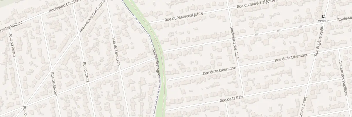 Plan du 55 Rue de Verdun à Villeparisis