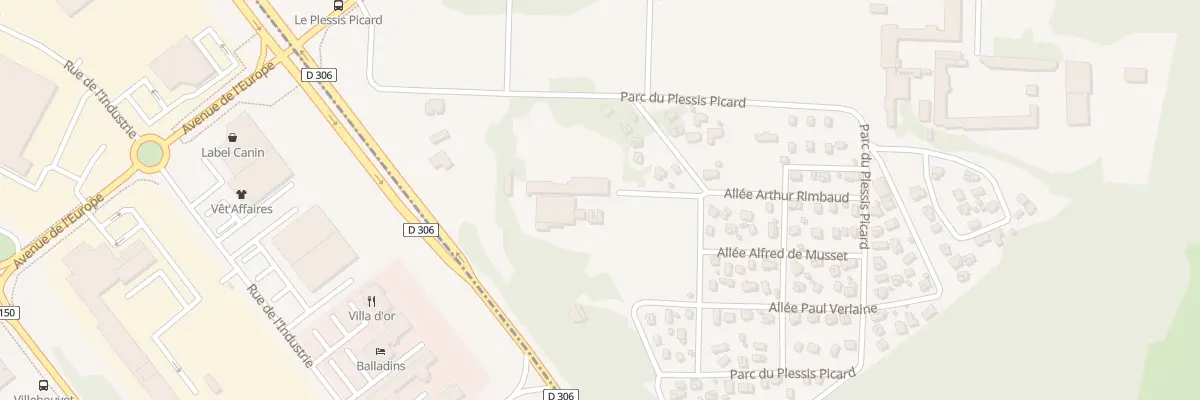 Plan de Parc du Plessis Picard à Réau