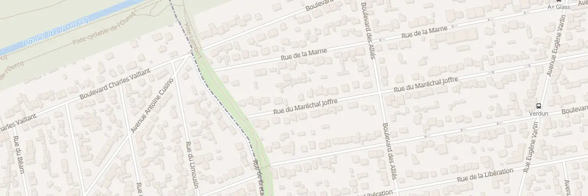 Plan du 56 Rue du Maréchal Joffre à Villeparisis
