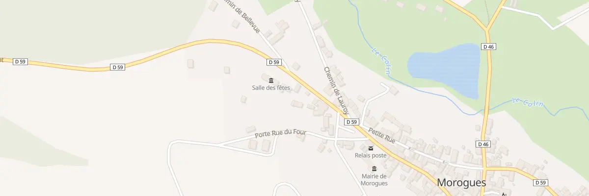 Plan du 3 Rte d’Henrichemont à Morogues