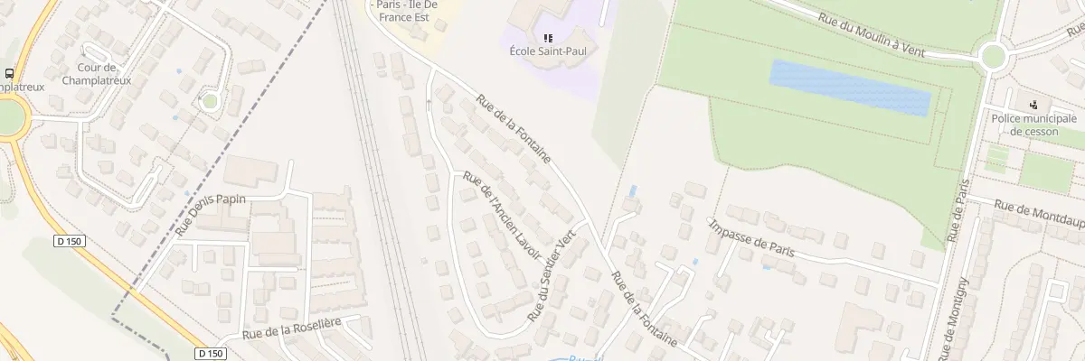 Plan du 23 Rue de la Fontaine à Cesson