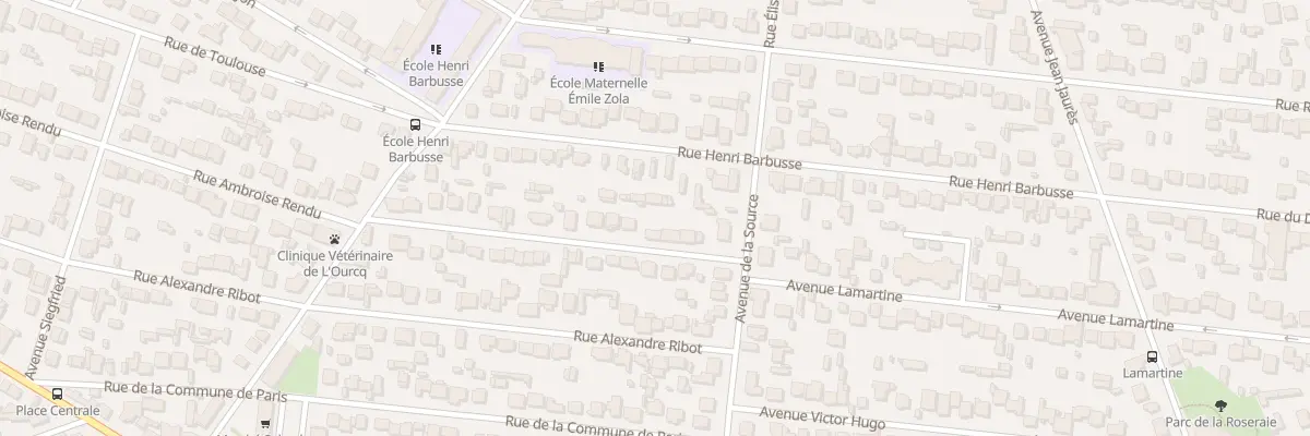 Plan du 8 Rue Ambroise Rendu à Mitry-Mory