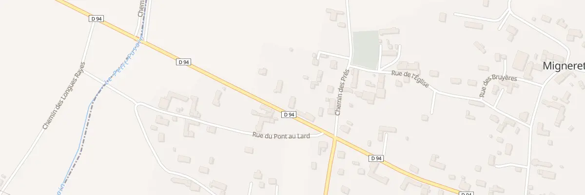 Plan du 40 Rte de Montargis à Mignerette