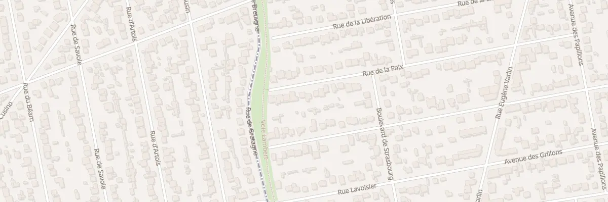 Plan du 43 Rue de la Paix à Villeparisis