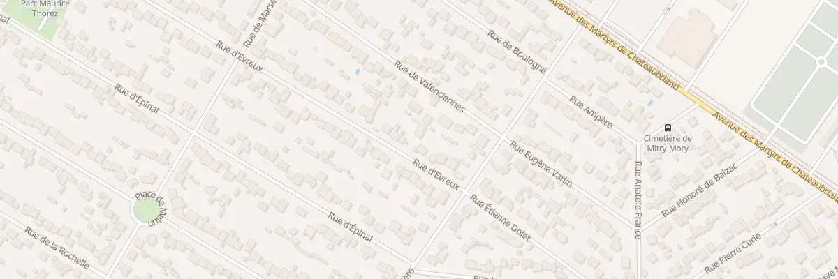 Plan du 12 Rue d’Evreux à Mitry-Mory