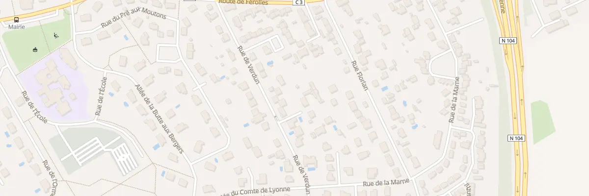 Plan du 17 Rue de Verdun à Servon
