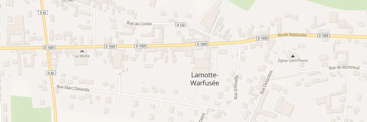 Plan du 51 Rue d’Amiens à Lamotte-Warfusée