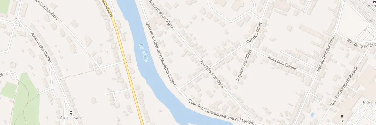 Plan du 25 Rue Alfred de Vigny à Montluçon
