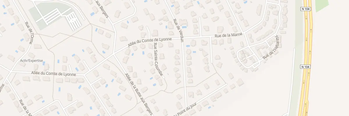 Plan du 38 Rue de Verdun à Servon