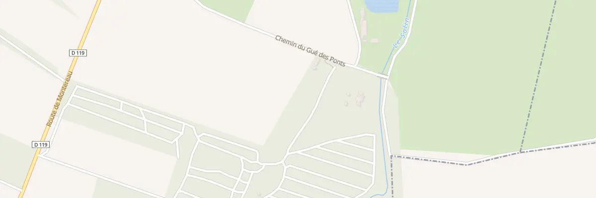 Plan du 372 Che du Gué des Ponts à La Cour-Marigny