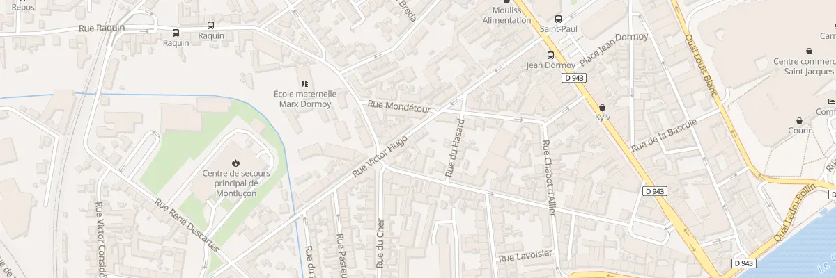 Plan du 31 Rue Victor Hugo à Montluçon