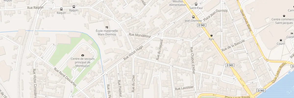 Plan du 33 Rue Victor Hugo à Montluçon