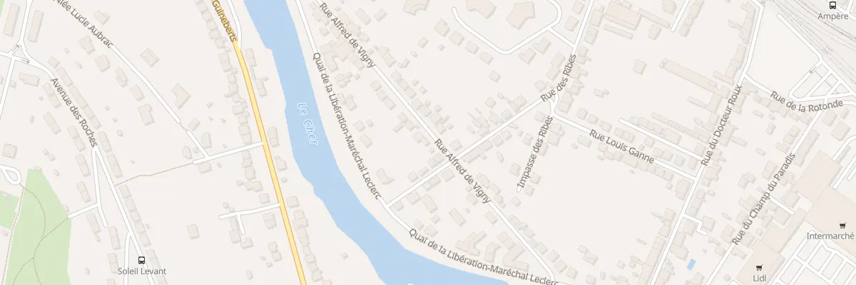 Plan du 23 Rue Alfred de Vigny à Montluçon