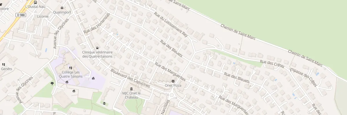 Plan du 22 Rue des Bleuets à Onet-le-Château