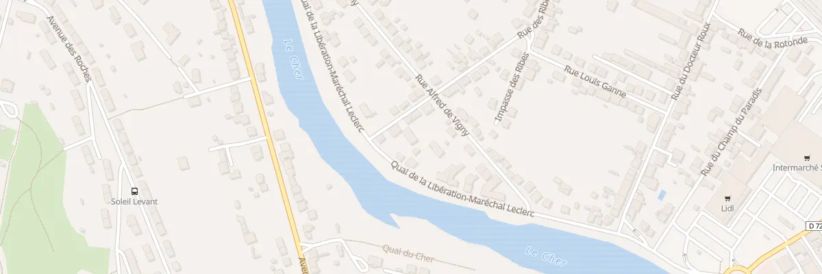 Plan du 63 Rue des Ribes à Montluçon