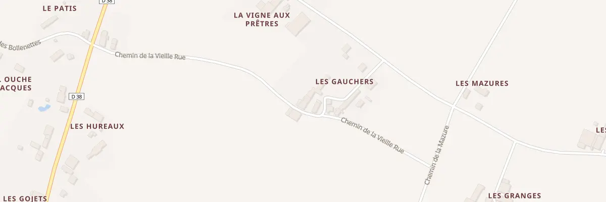 Plan du 14 Les Gauchers à Moulon