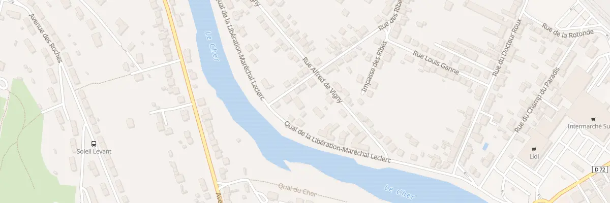 Plan du 61 Rue des Ribes à Montluçon
