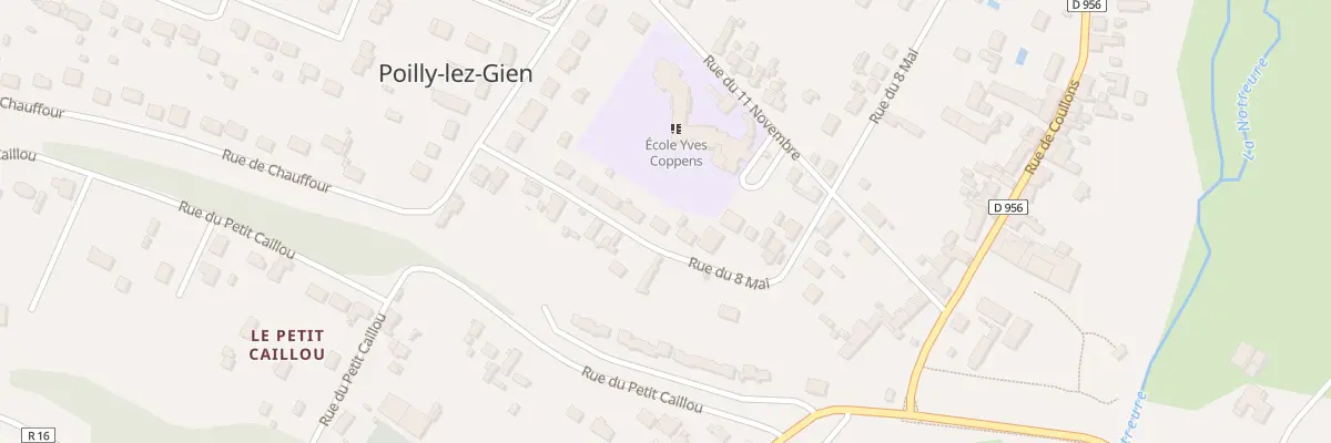 Plan du 36 Rue du Huit Mai à Poilly-lez-Gien