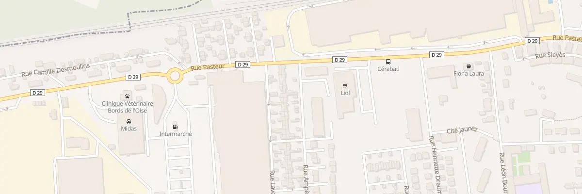 Plan du 10 Rue Ampère à Pont-Sainte-Maxence