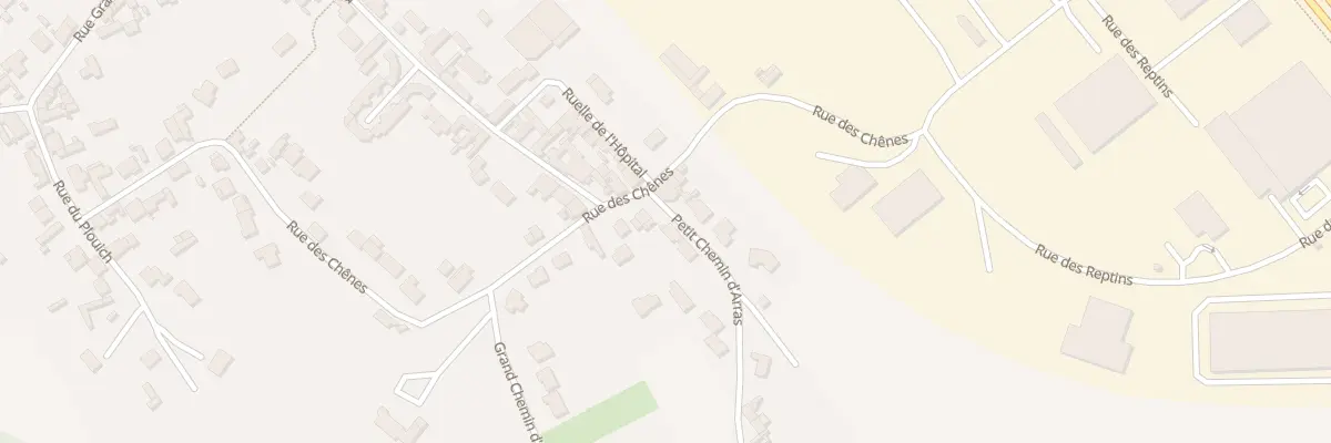 Plan du 2 Pch Petit Chemin d’Arras à Ruitz