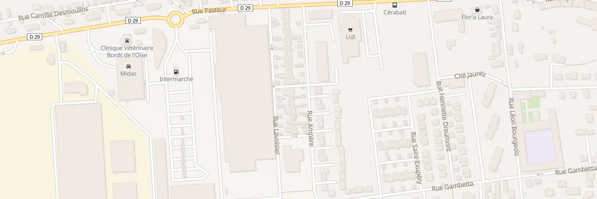 Plan du 34 Rue Ampère à Pont-Sainte-Maxence