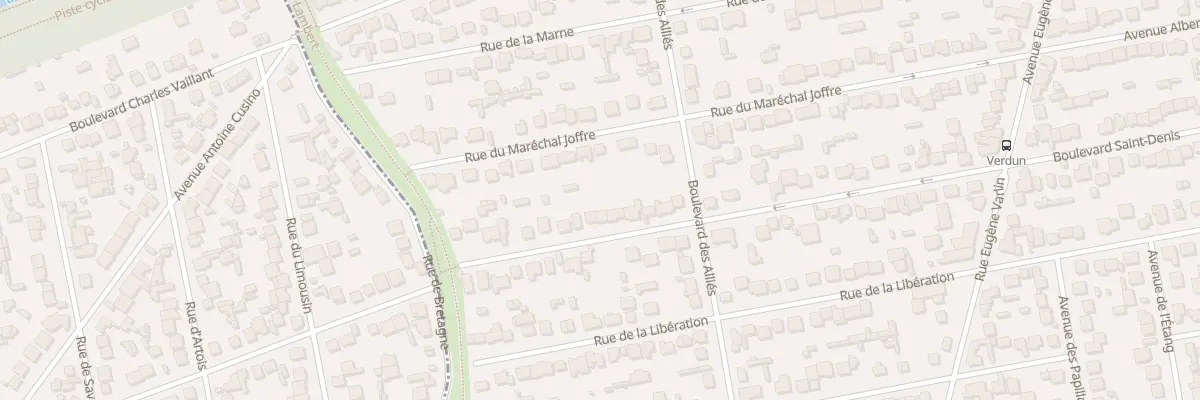 Plan du 44 Rue de Verdun à Villeparisis