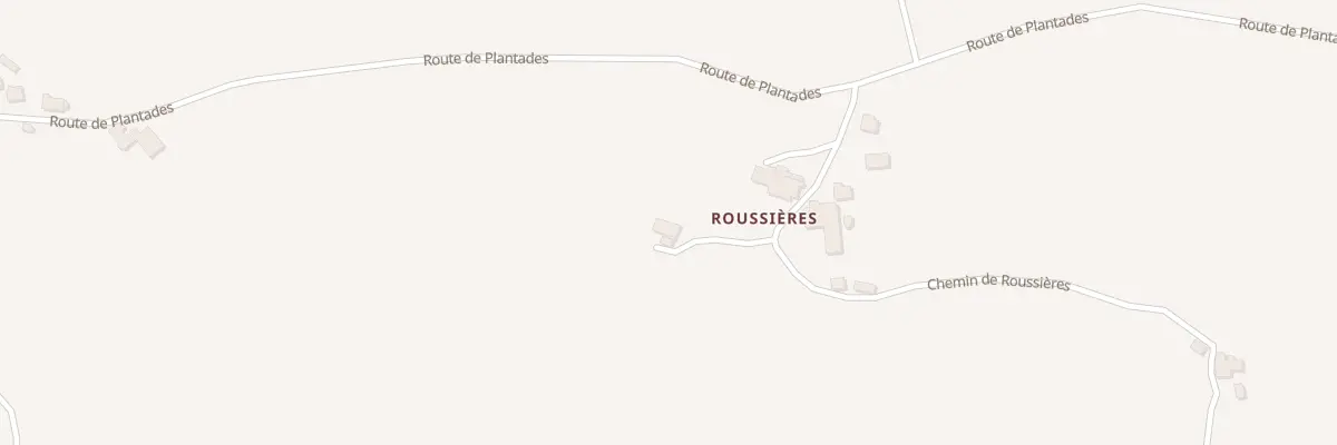 Plan du 5168 Roussieres à Avèze
