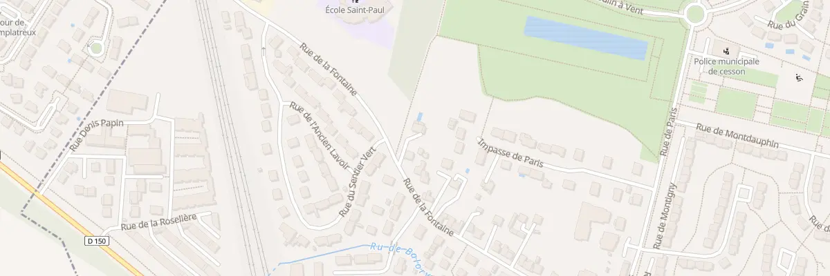 Plan du 40T Rue de la Fontaine à Cesson