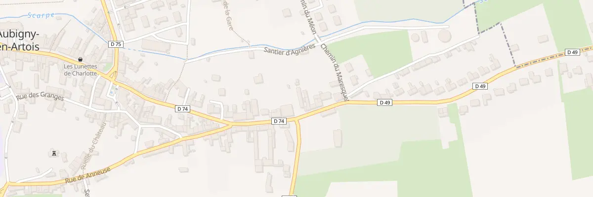 Plan du 1 Rue d’Agnières à Aubigny-en-Artois