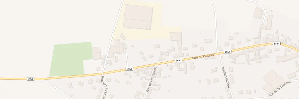 Plan du 50 Rue du Plessier à Hangest-en-Santerre