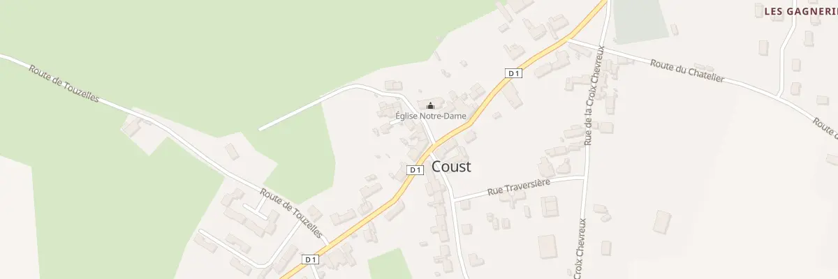 Plan du 2 Pl du General Delfosse à Coust