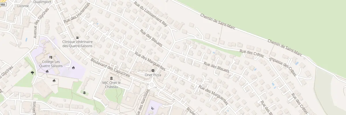 Plan du 26 Rue des Bleuets à Onet-le-Château