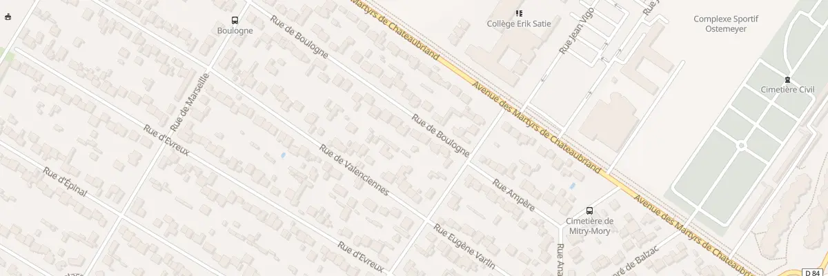 Plan du 9 Rue de Boulogne à Mitry-Mory
