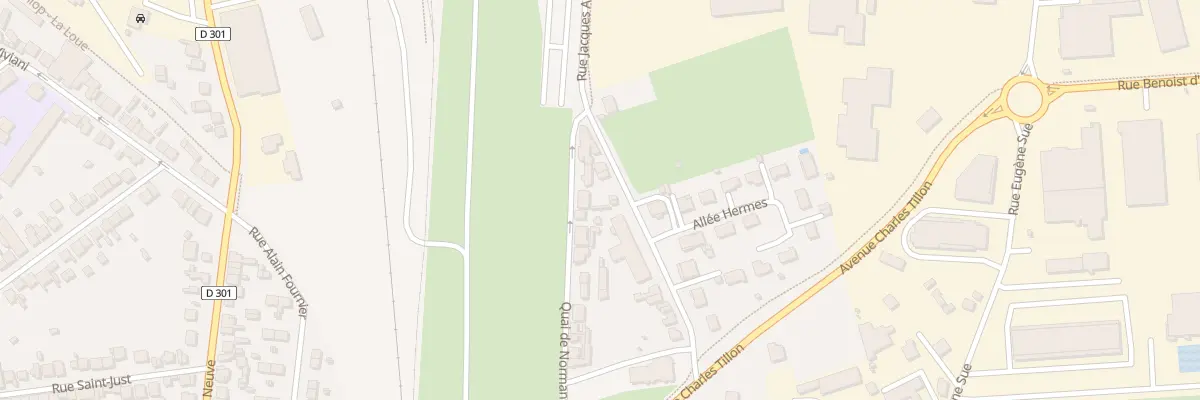 Plan du 38 Quai de Normandie à Montluçon