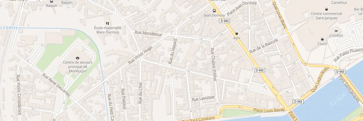 Plan du 44 Rue Denis Papin à Montluçon