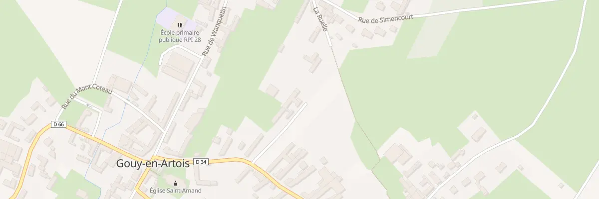 Plan du 13 Rue de Monchiet à Gouy-en-Artois