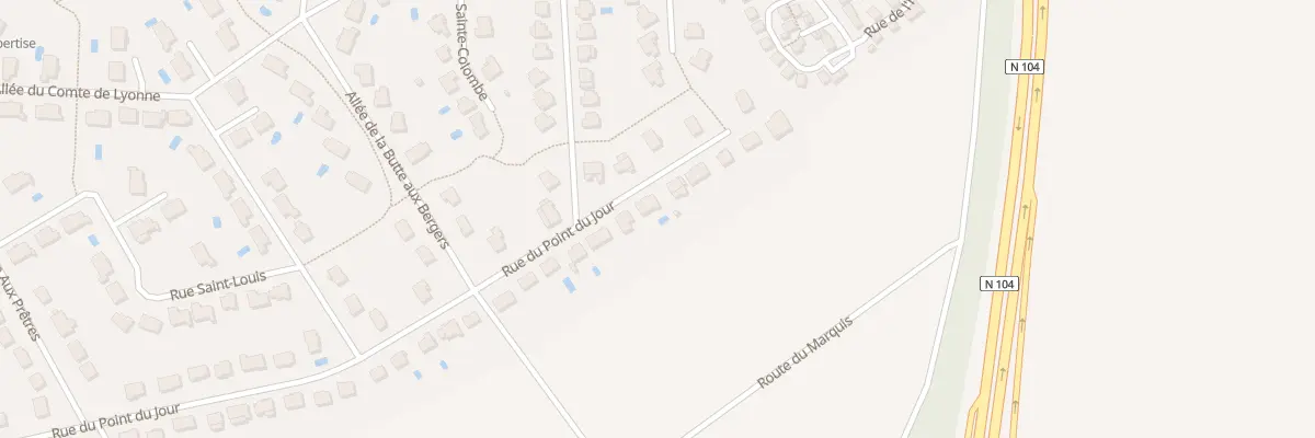 Plan du 66 Rue du Point du Jour à Servon