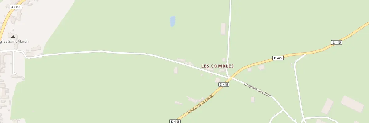 Plan du 8 Che des Combles à Urçay