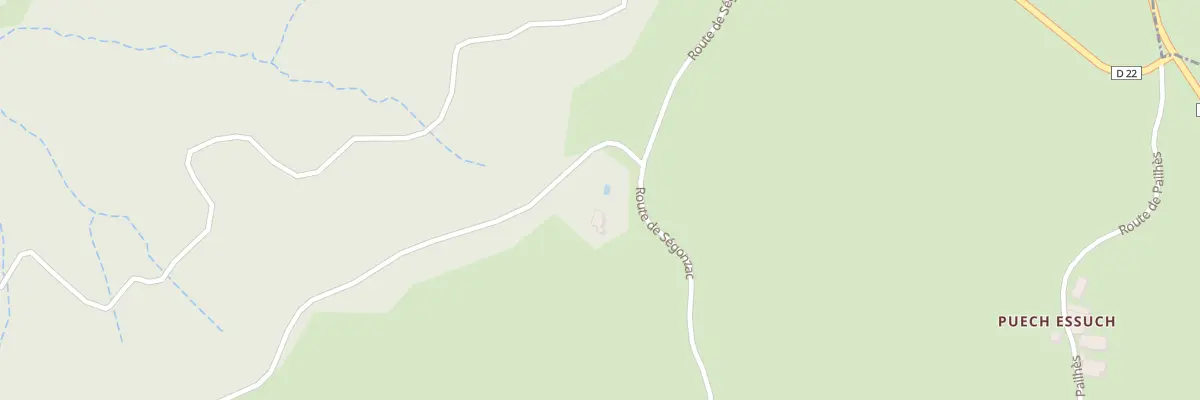 Plan du 3703 Rte de Ségonzac à Villecomtal