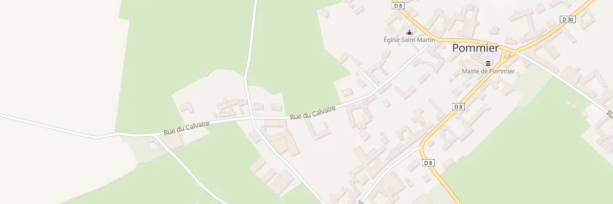 Plan du 12B Rue du Calvaire à Pommier
