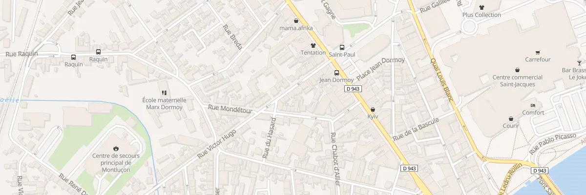 Plan du 17 Rue Victor Hugo à Montluçon