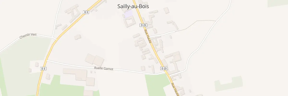 Plan du 18 Rue Haute à Sailly-au-Bois