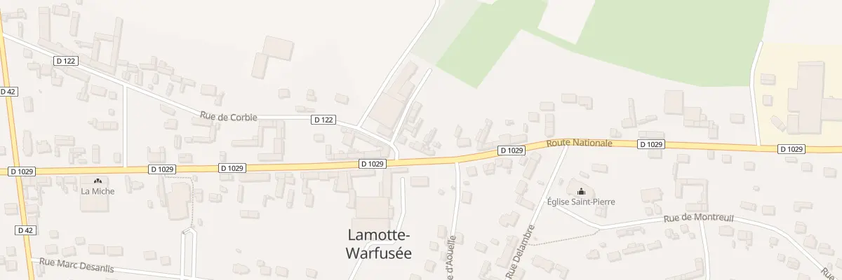 Plan du 3 Rue de Corbie à Lamotte-Warfusée